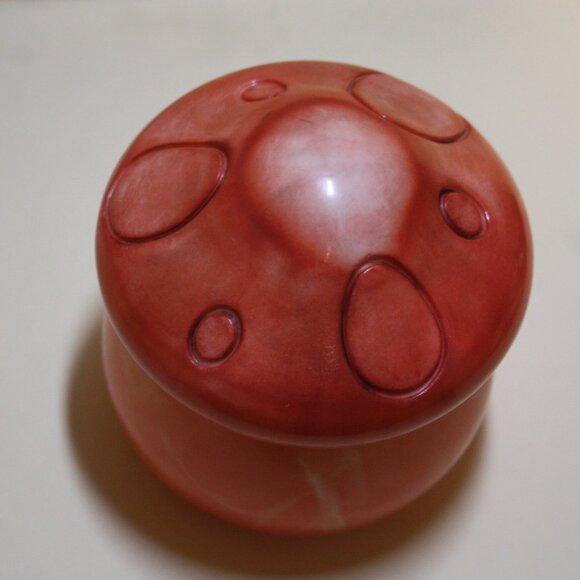 Resin Mushroom Figurine Trinket Box ,Mixed Color Unique - Picture 4 of 5